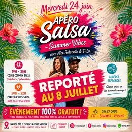 Apéro salsa 100% Gratuit à Paris Summer Vibes