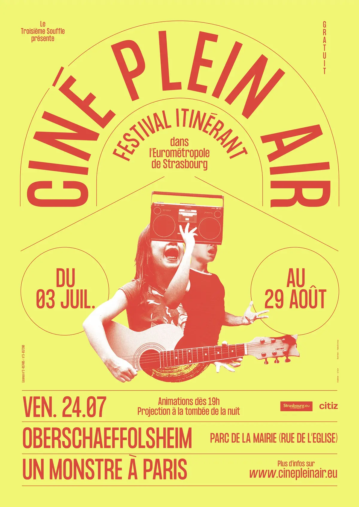 Ciné Plein Air ! - Un Monstre à Paris