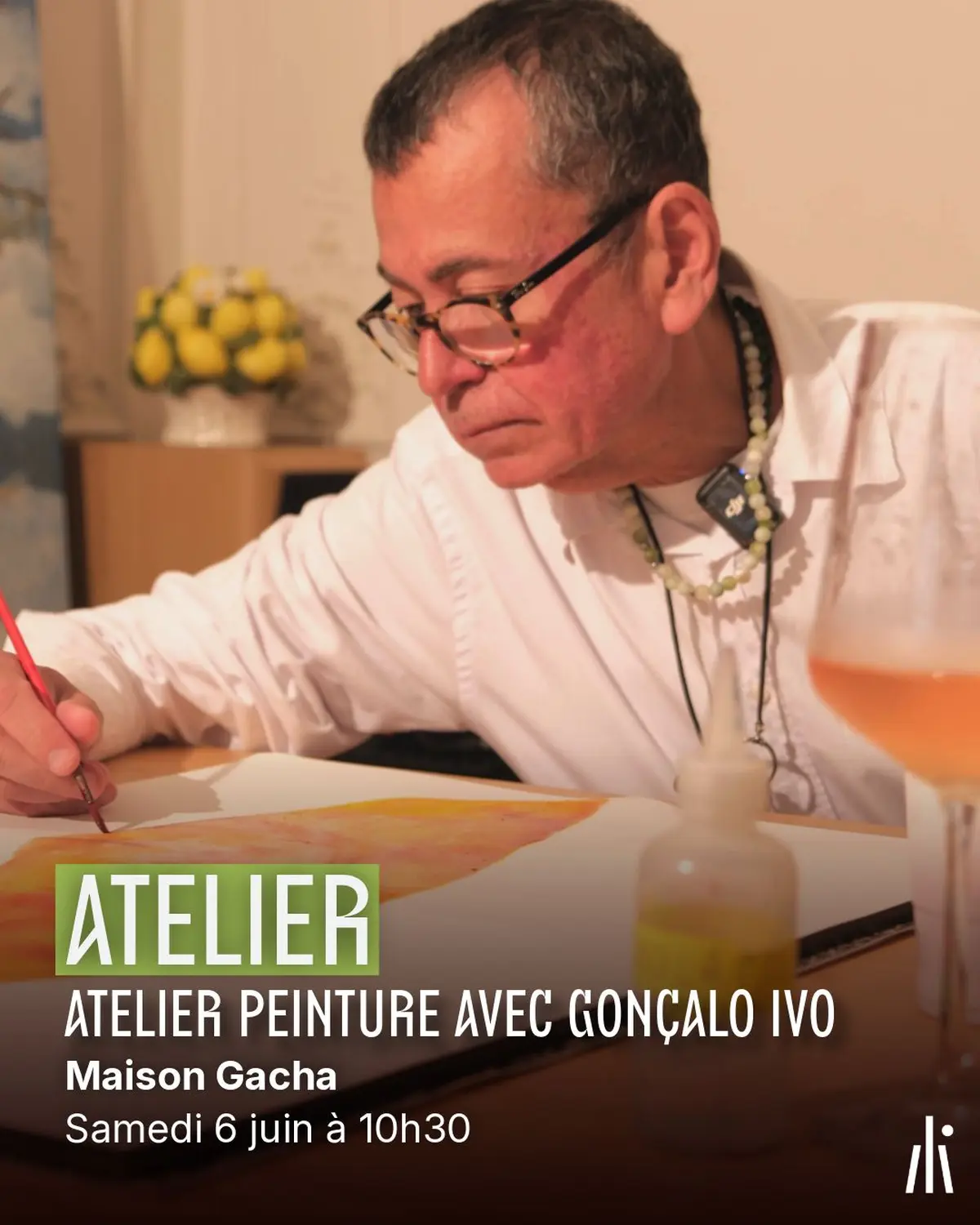 Peindre avec Gonçalo Ivo — atelier adulte