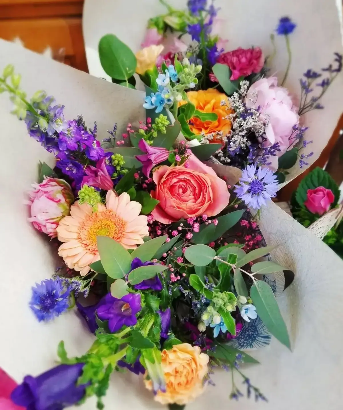 Le jardin parfumé, composition de fleurs fraiches