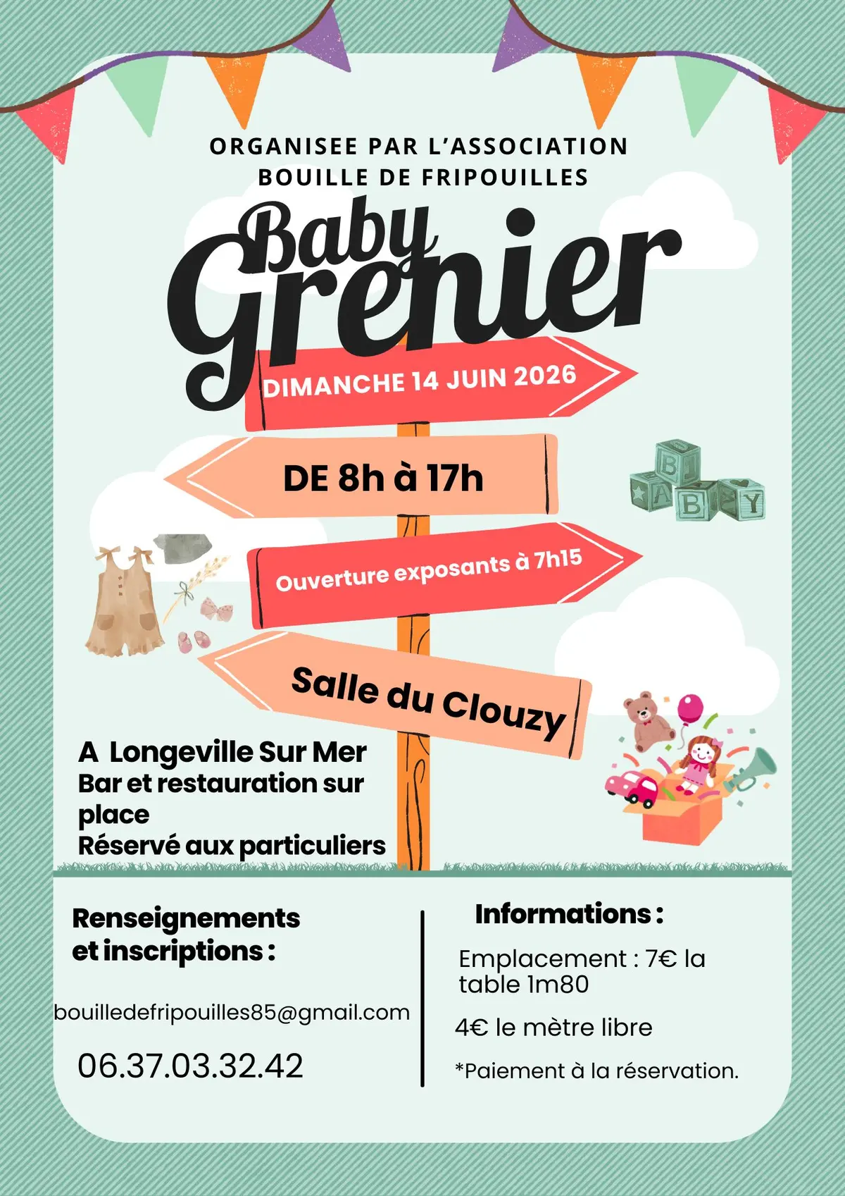Baby Grenier de l'association Bouille de Fripouilles