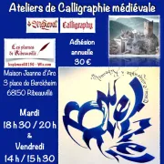 Ateliers de calligraphie gothique médiévale - Les plumes de Ribeauvillé