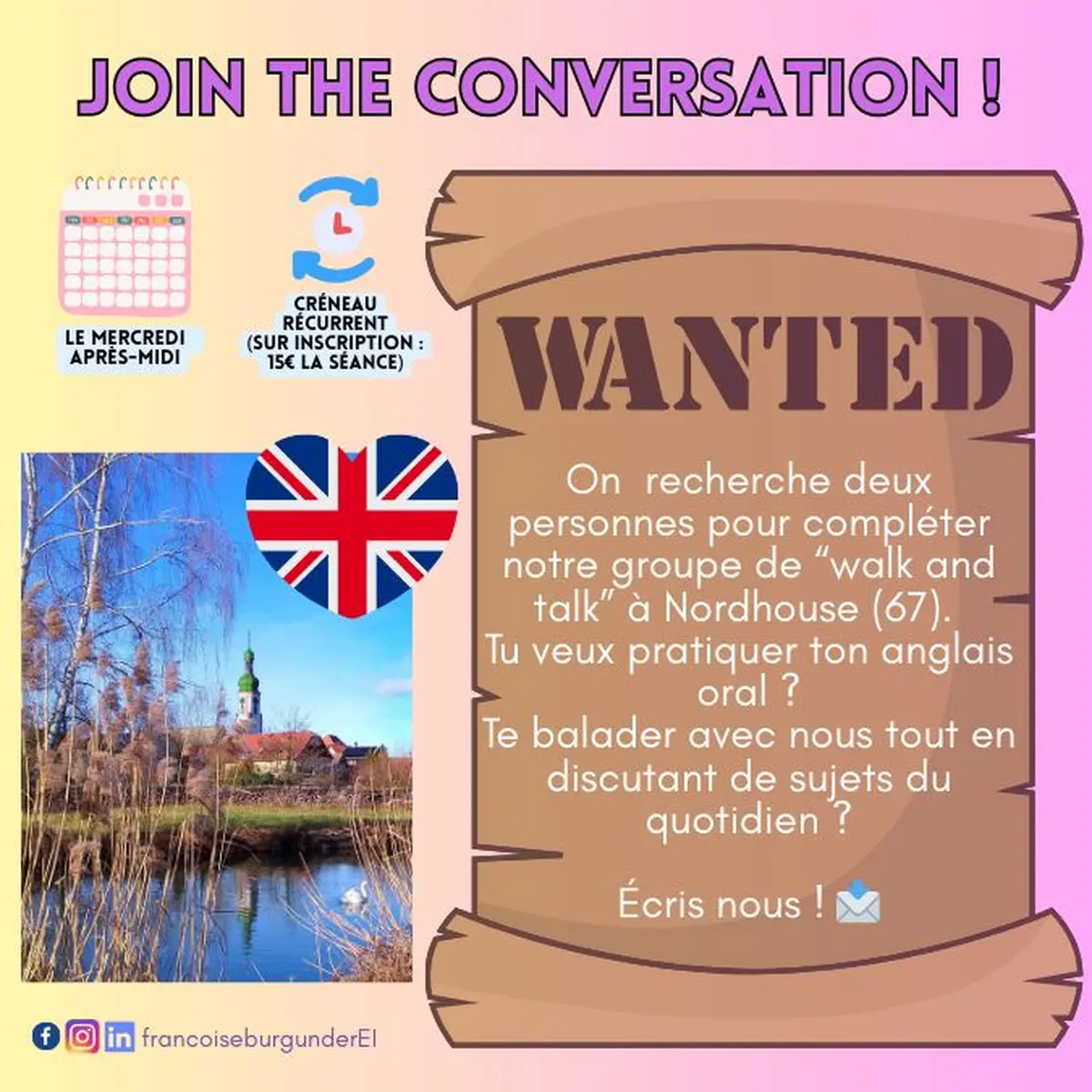 Walk and talk - Nordhouse : se promener en parlant anglais