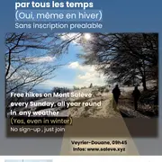 Randonnées pédestres gratuites au Salève