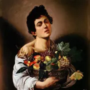 Caravage : Garçon avec un panier de fruits