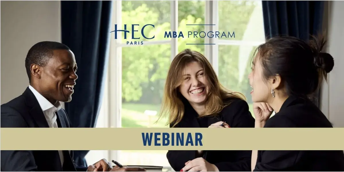 Webinaire - Découvrez le MBA de HEC Paris en 15 minutes