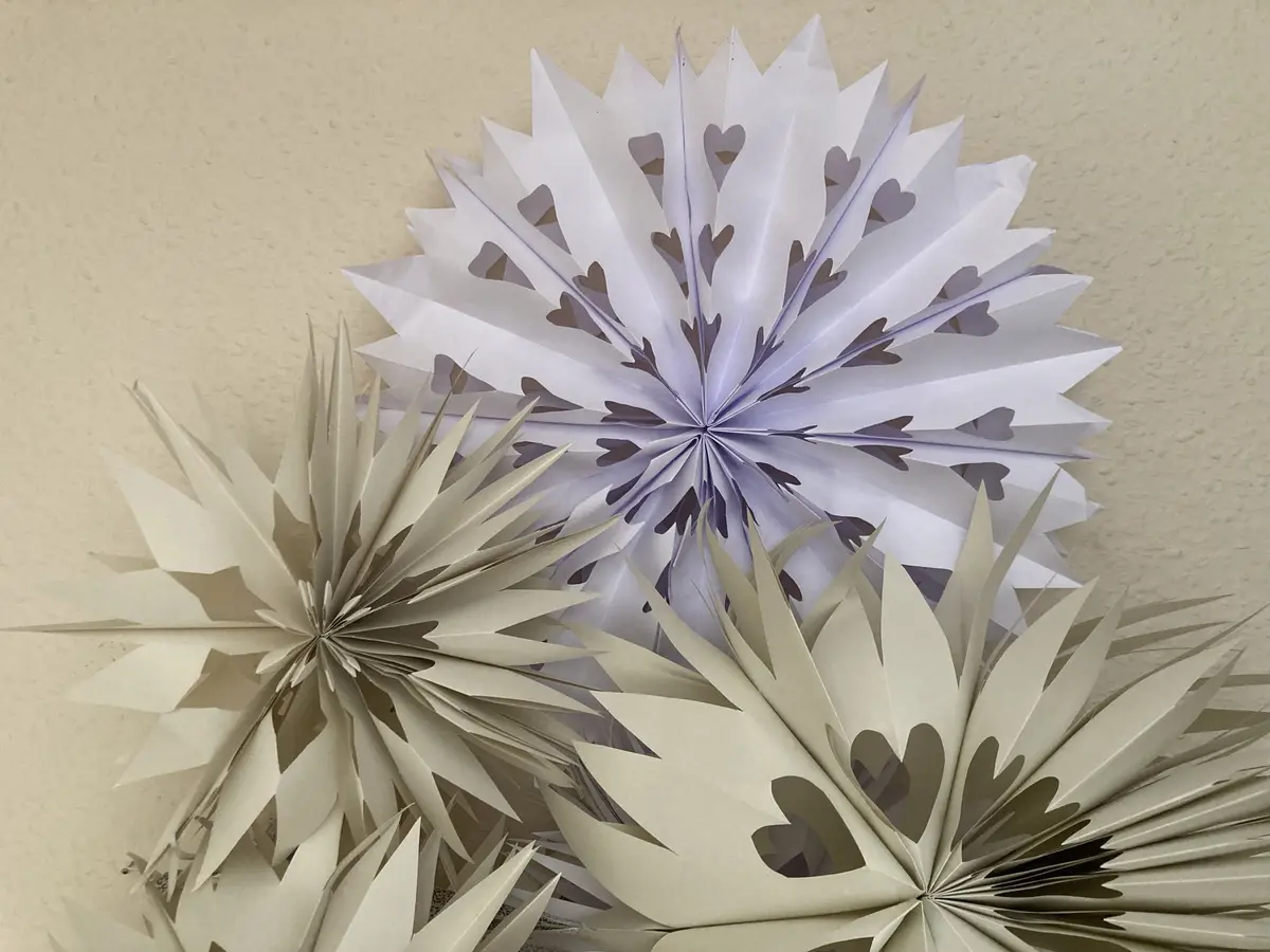 Atelier ADULTE : Fabriquez des grandes étoiles en Noël en papier 