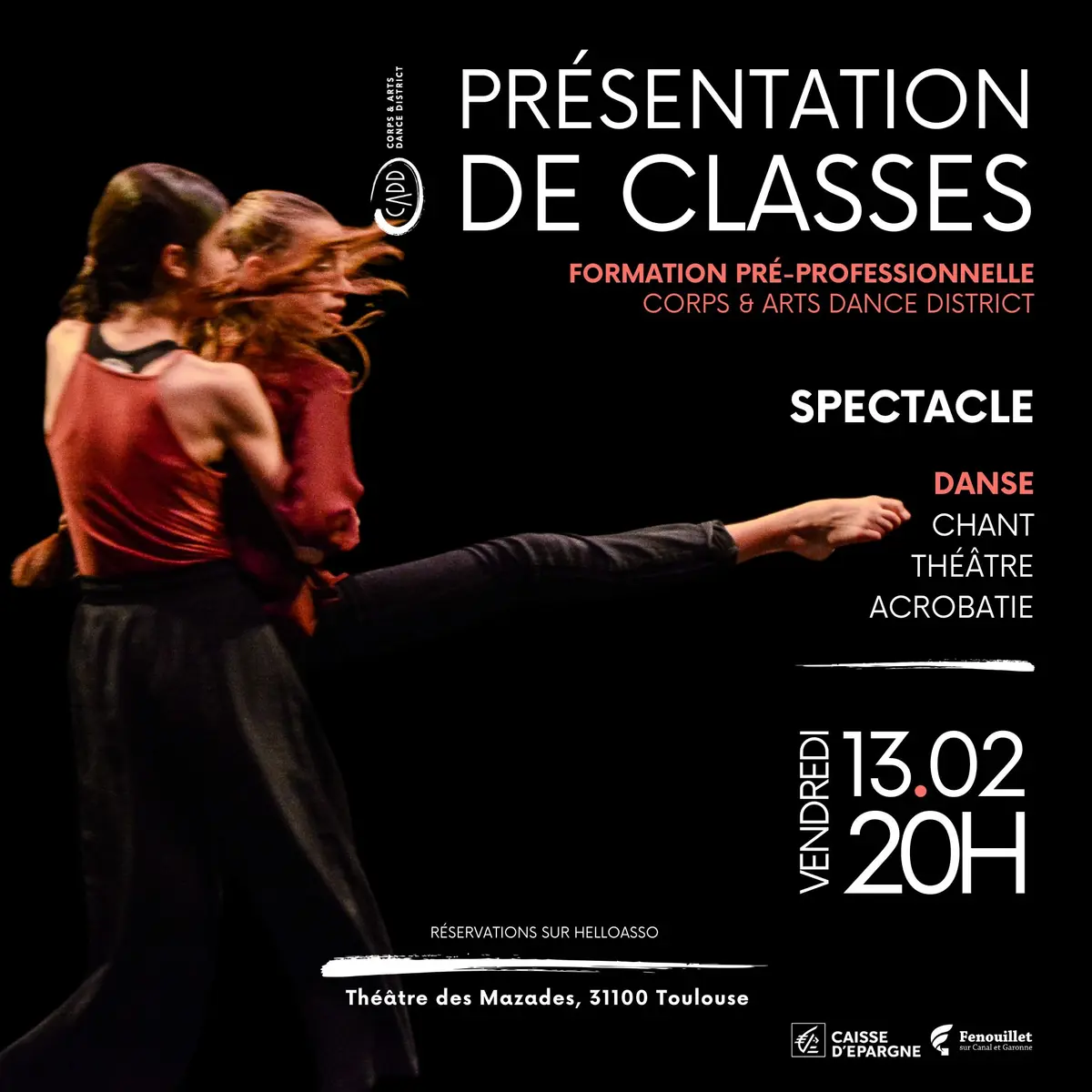 Spectacle : Présentation de Classes