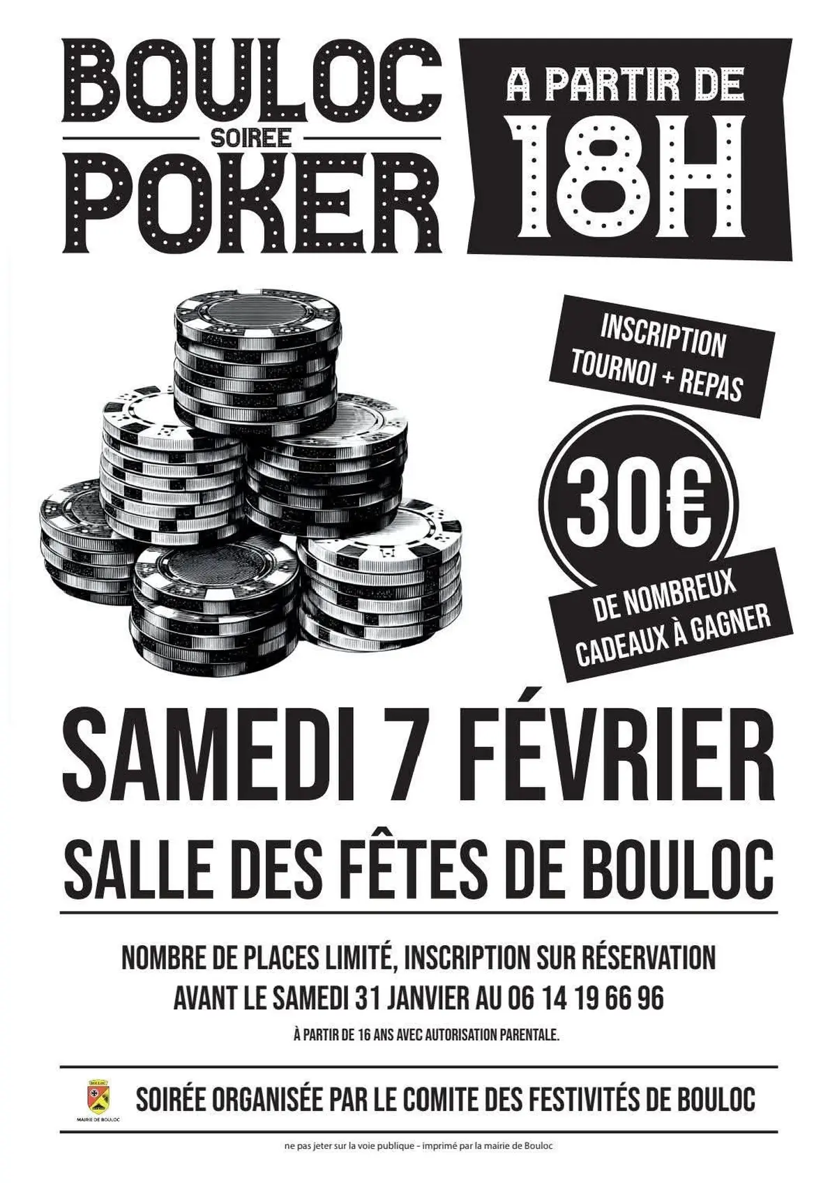 Poker annuel du comité des fêtes 