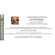 Lecture musicale avec Richard ROGNET et Jean-Nicolas Mathieu