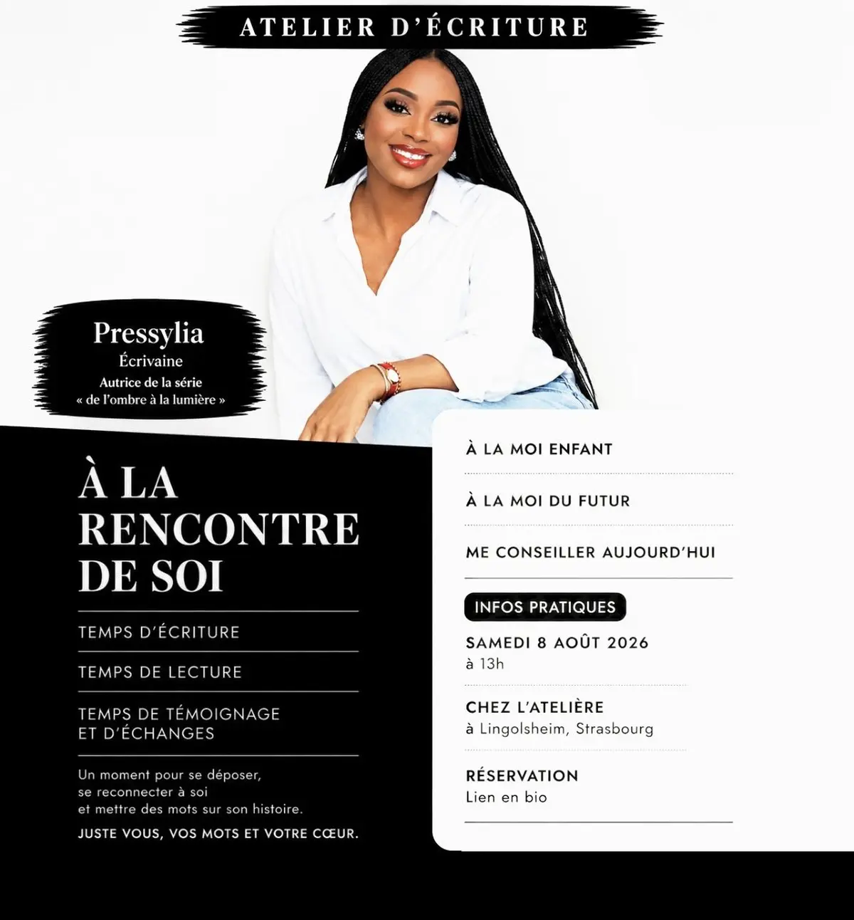 Atelier d’écriture avec l’écrivaine : Pressylia Demua