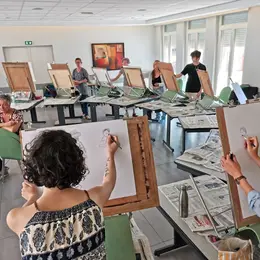 Cours de dessin et de peinture à la MJC de Sarralbe