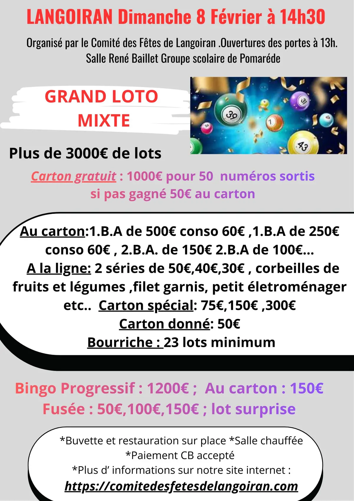 Grand loto mixte 46 lots +jeux