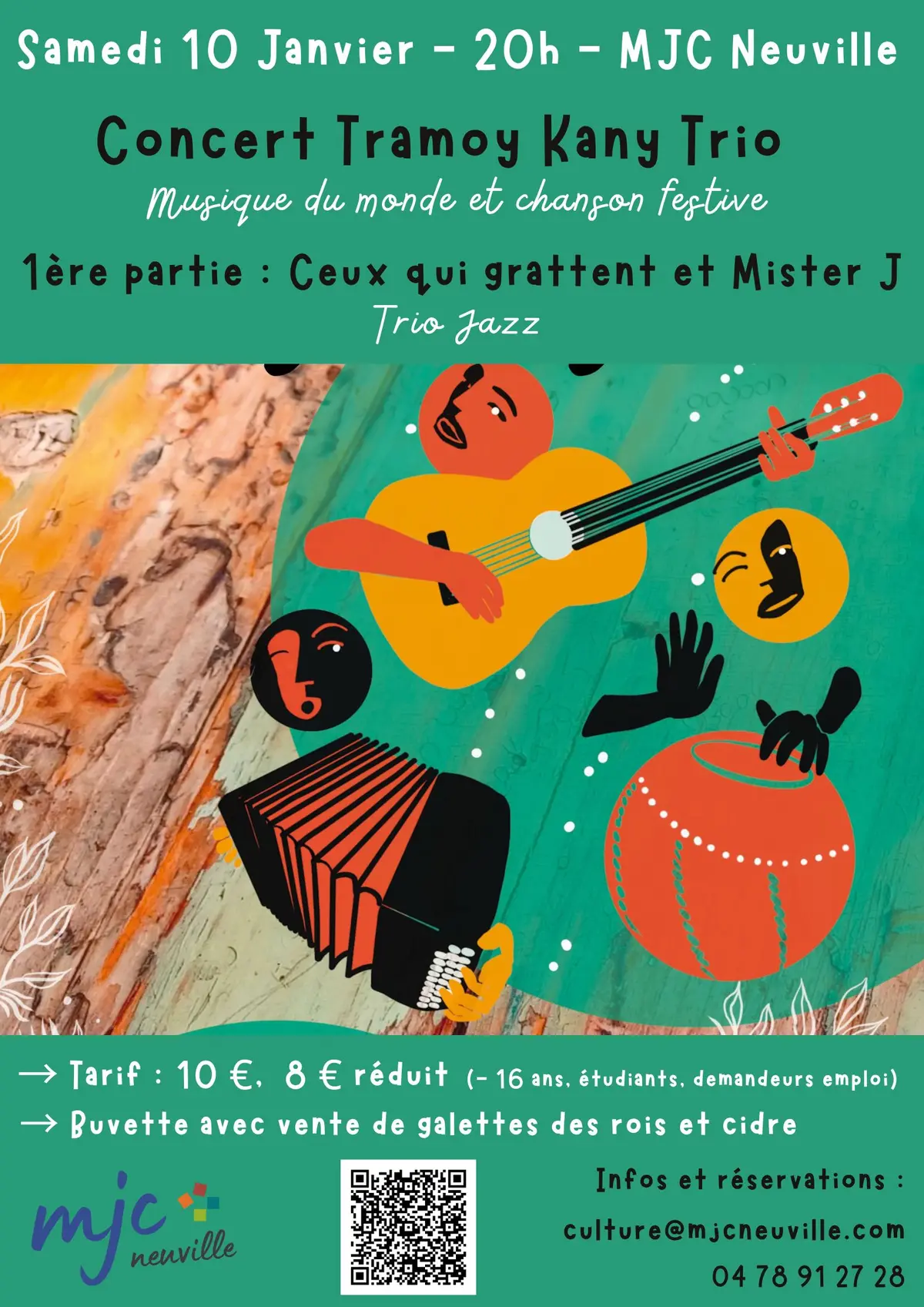 Concert Tramoy Kany Trio + Ceux qui grattent et Mister J