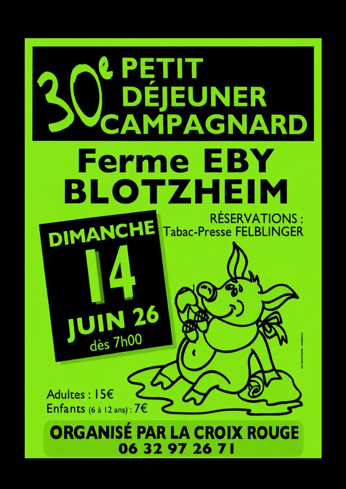 L’UL3F célèbre le 30ème anniversaire de son « Petit-déjeuner campagnard »  !