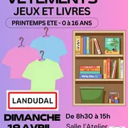 Bourse aux vêtements, jeux, livres 0 à 16 ans printemps/été