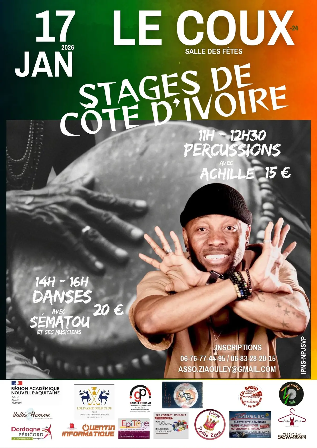 Stages de Percussions et de danses africaines