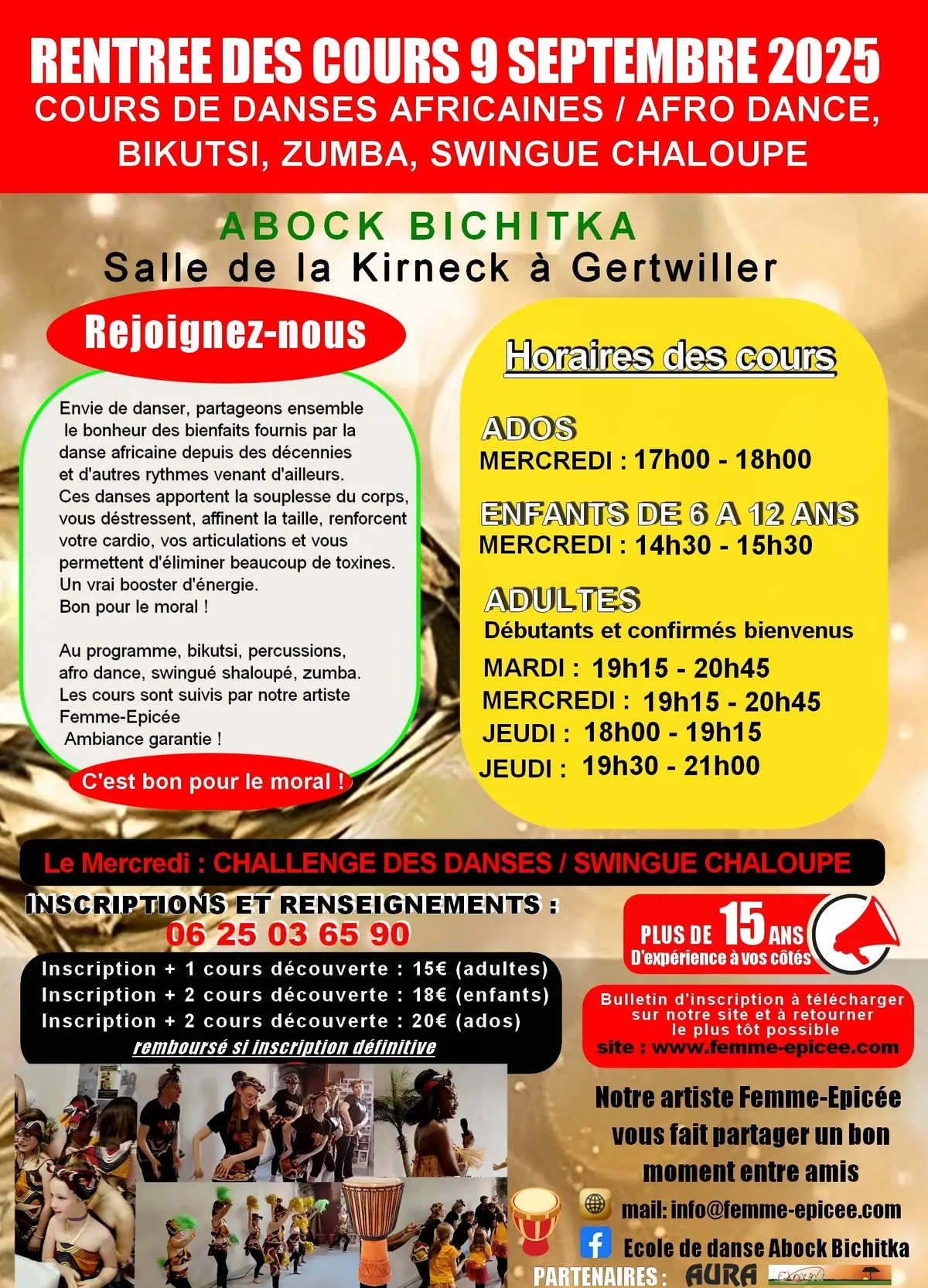 Cours de danse Africaine à Gertwiller