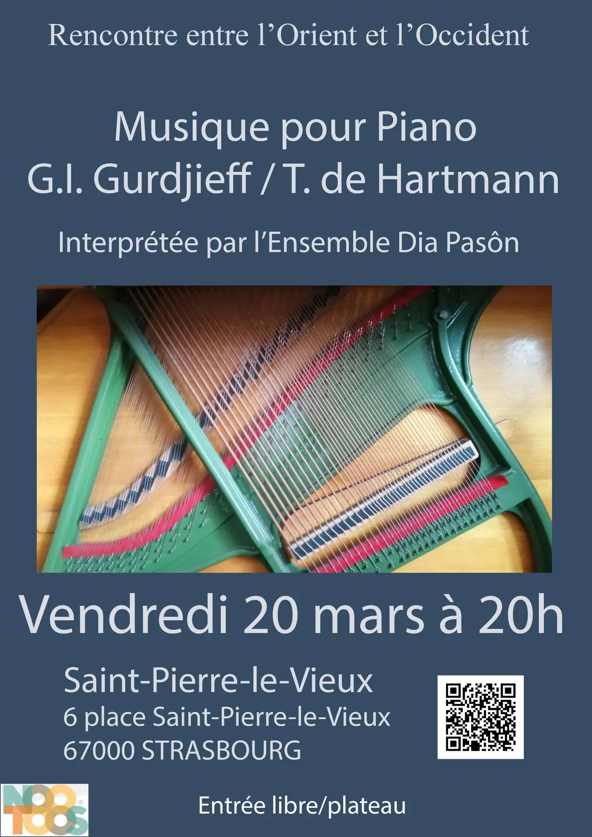 Musique de Gurdjieff au piano par le Collectif Dia Pâson