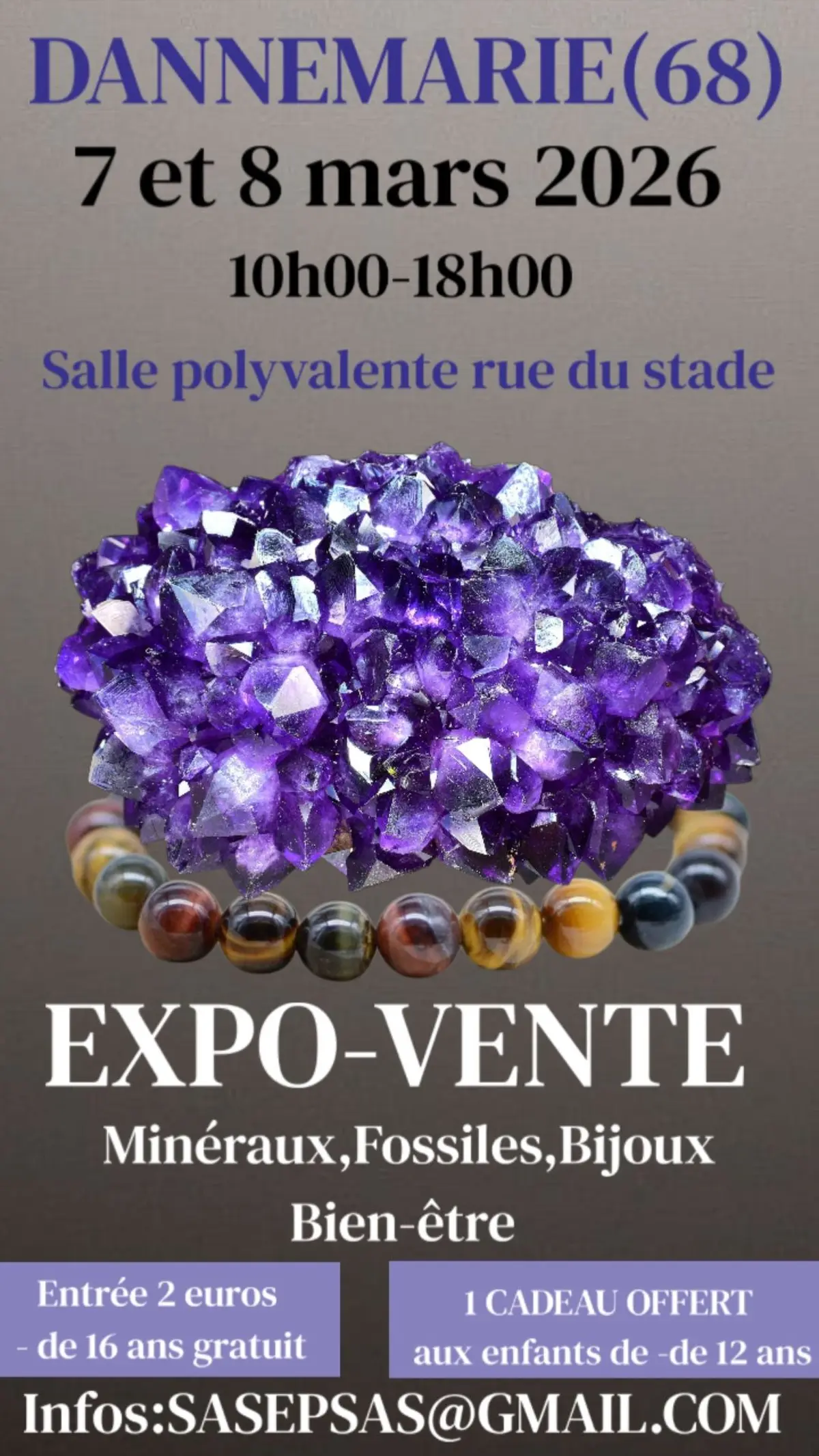 salon des mineraux ,fossiles,bijoux 