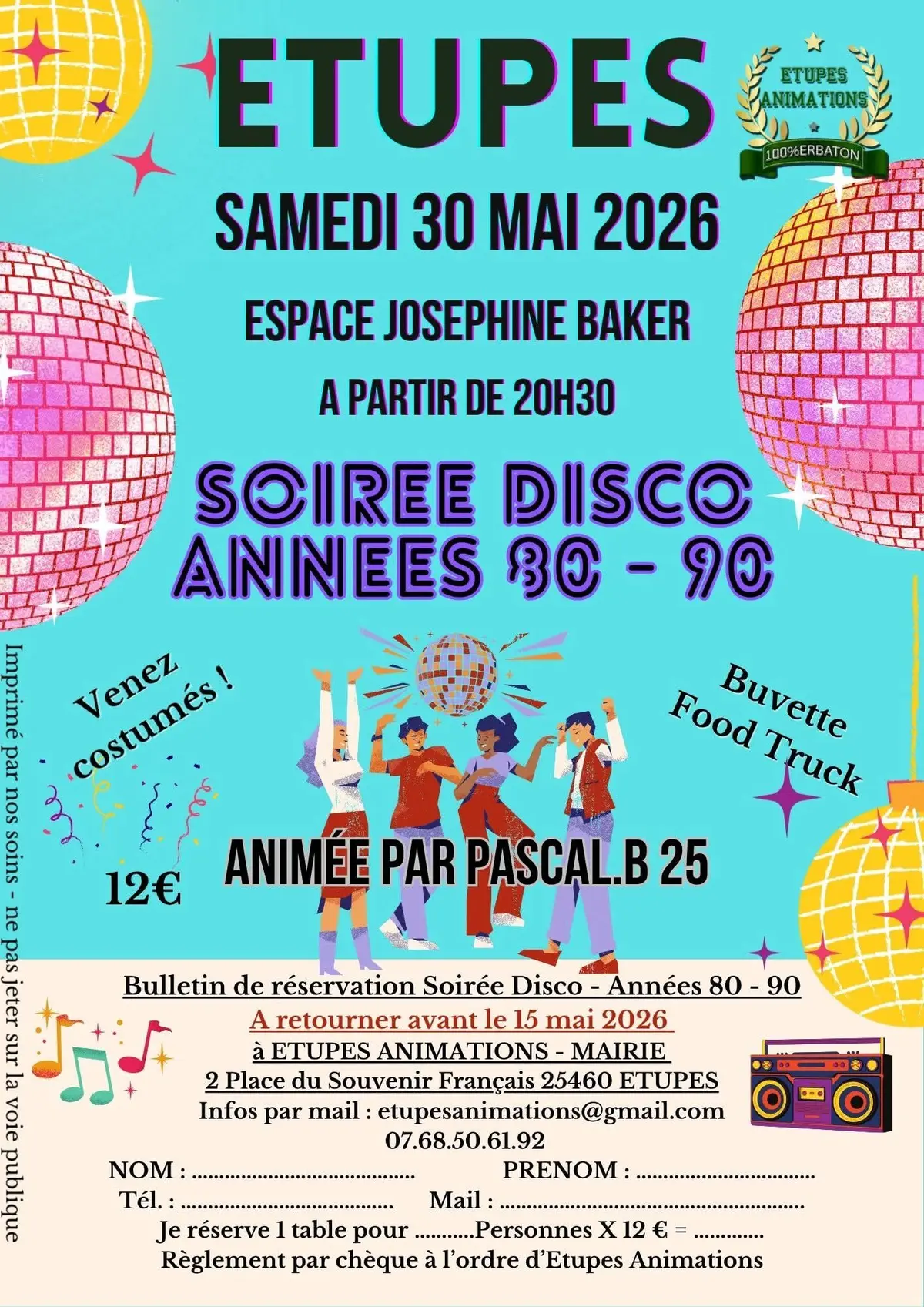 Soirée Disco Années 80 90