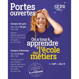 SEPR : Journées Portes Ouvertes et Ateliers Objectif alternance - Campus Lyon