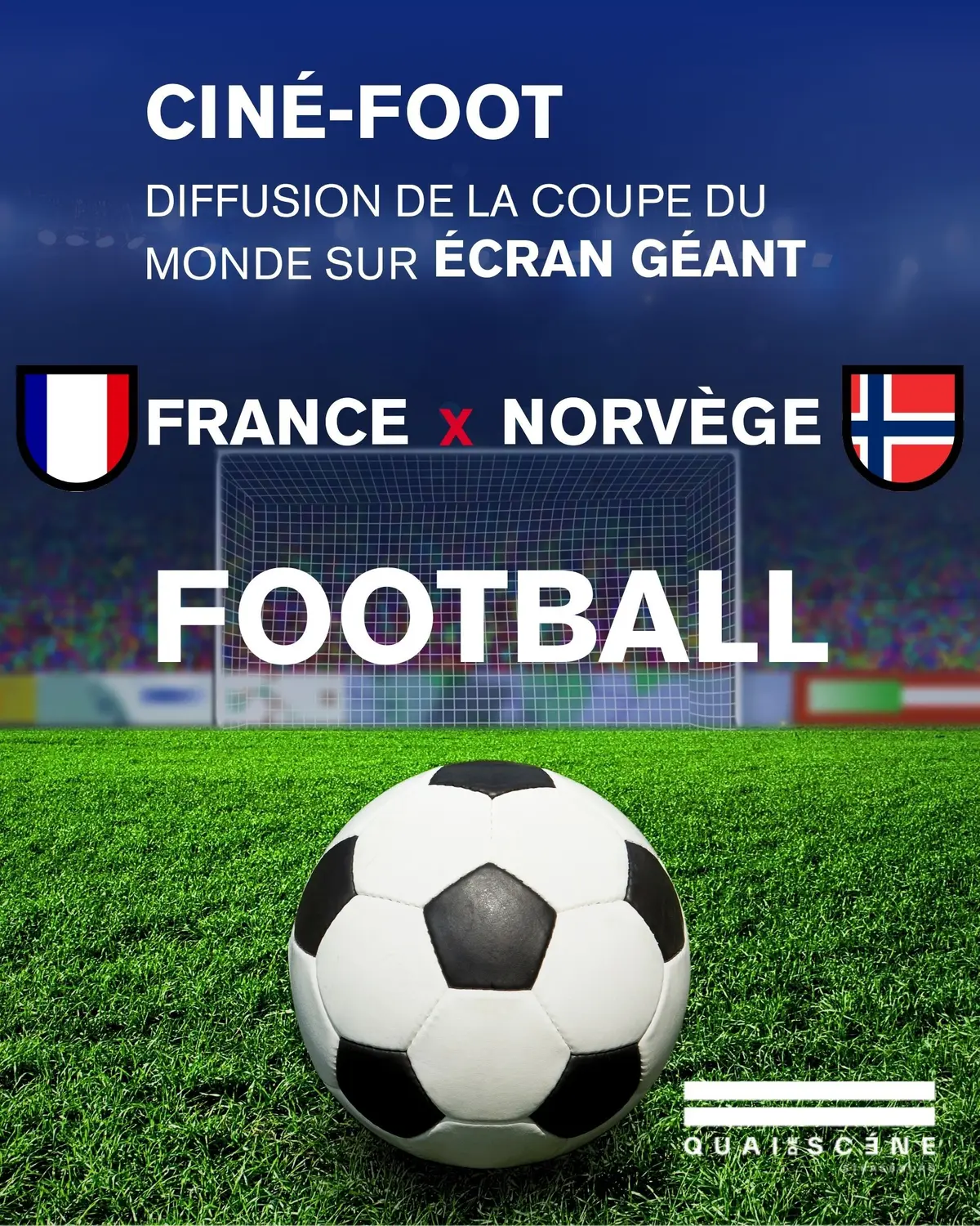 France Norvège sur écran géant