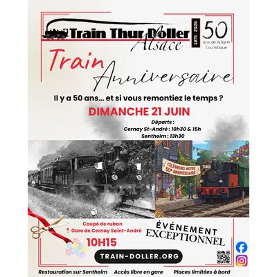 Train anniversaire - 50 ans de circulation touristique