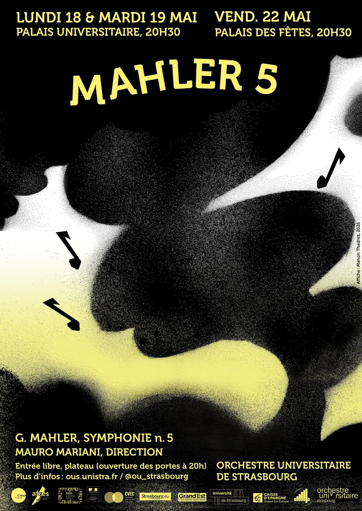 Concert symphonique | Mahler 5 - Orchestre Universitaire de Strasbourg