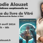 Élodie Alauzet dédicace Le Maître Golem au Salon du Livre de Vitré