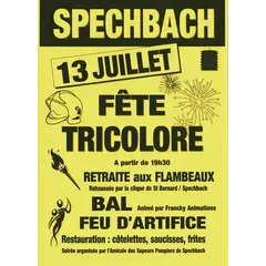Fête Tricolore à Spechbach