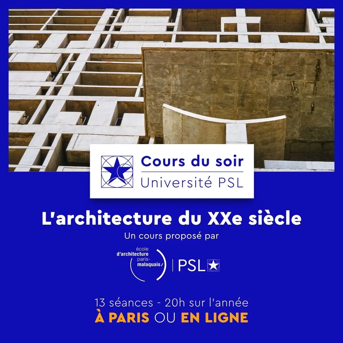 Cours du soir : l'architecture du XXe siècle