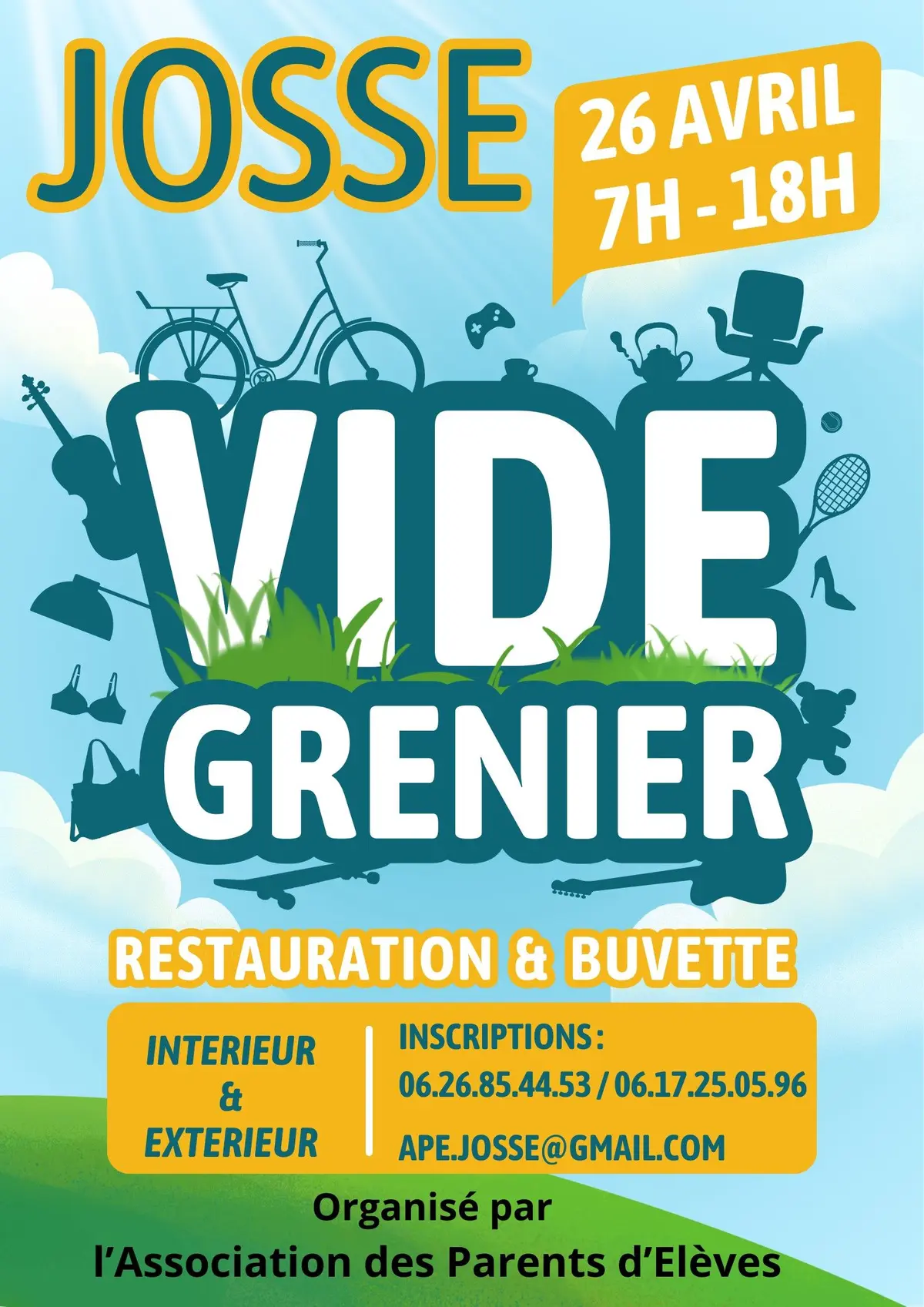 Vide grenier APE de JOSSE