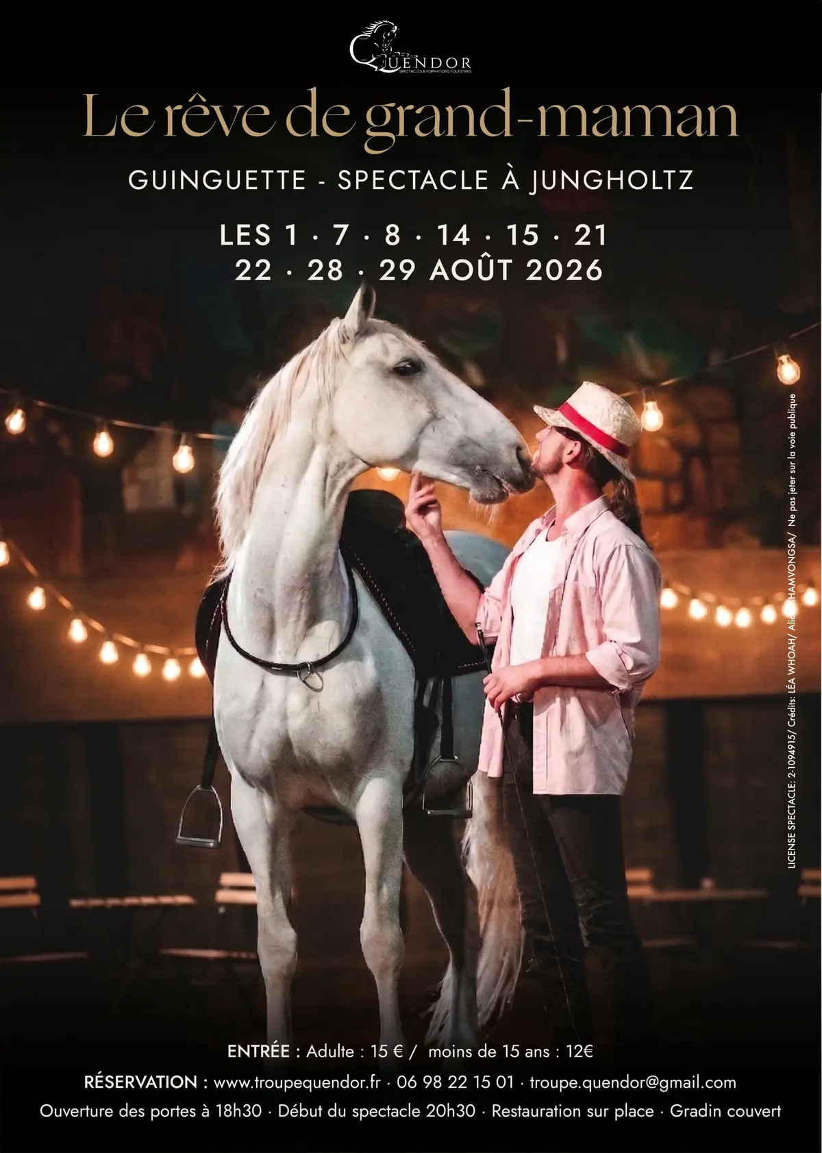 Le rêve de Grand - maman, guinguette et spectacle équestre