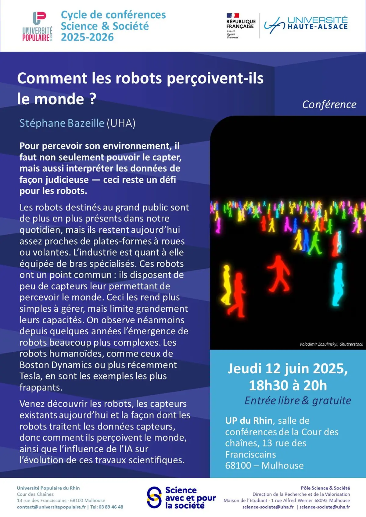 Conférence Science et Société - Comment les robots perçoivent-ils le monde ?