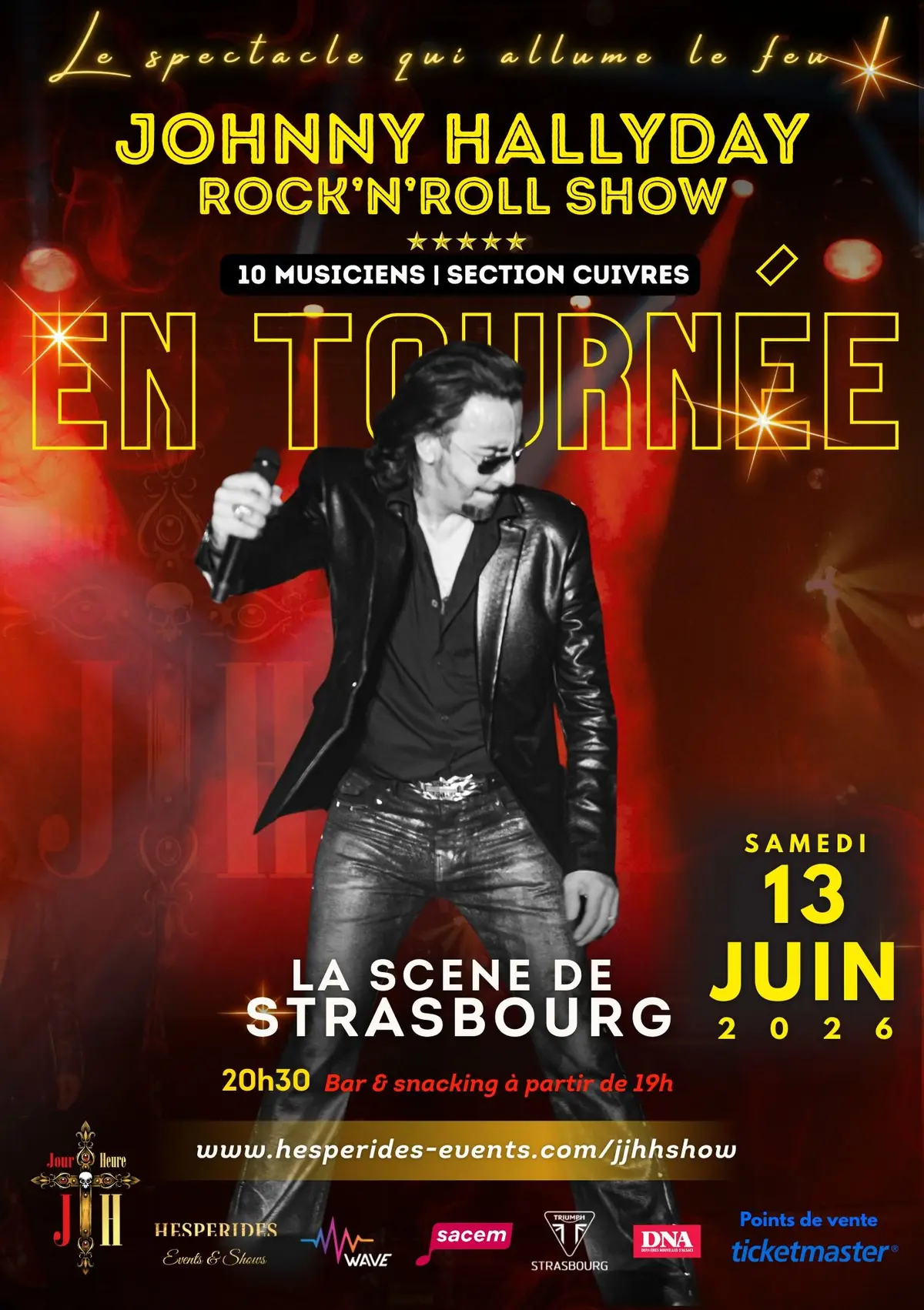 Johnny Hallyday Rock'n'Roll Show à la Scène de Strasbourg 