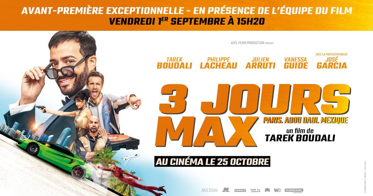 Pathé Cité Europe: avant première du film « 3 jours max » le 24