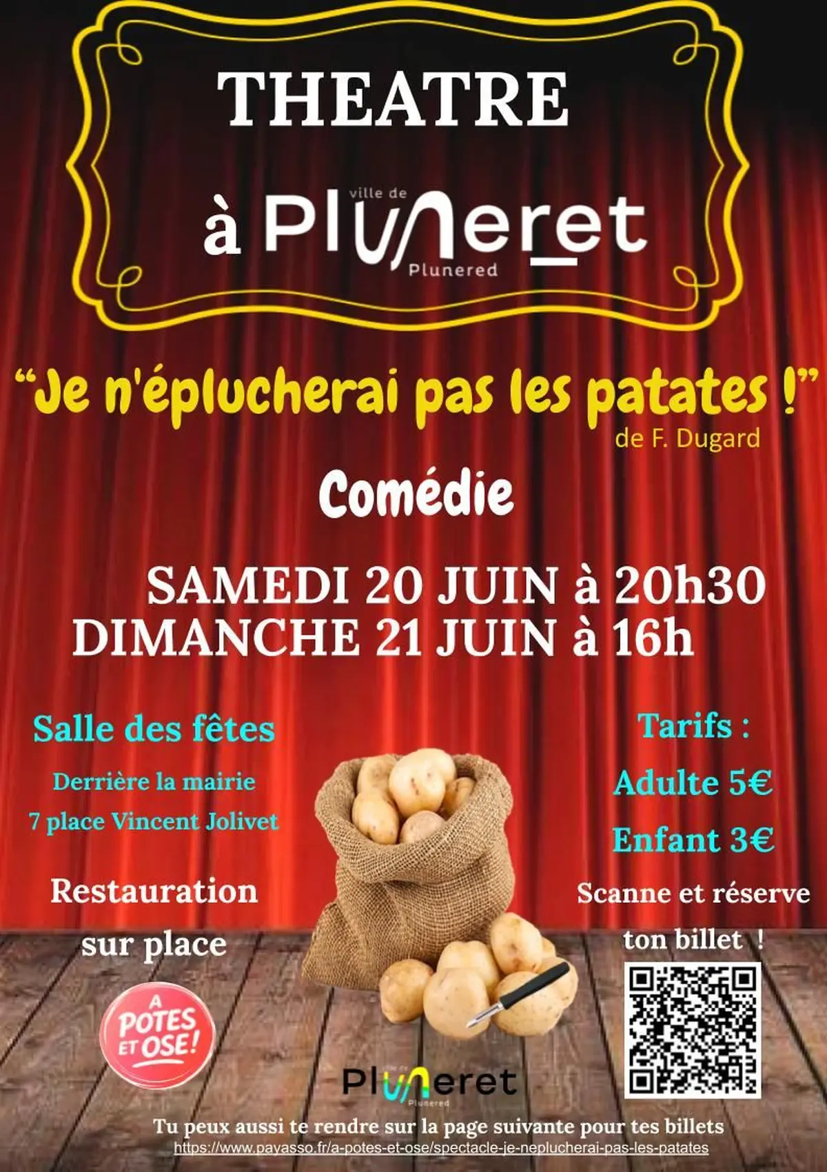 Sortie Théâtre à Pluneret (56) 