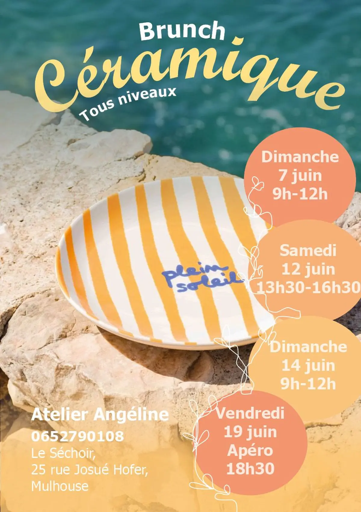 Brunch céramique de juin