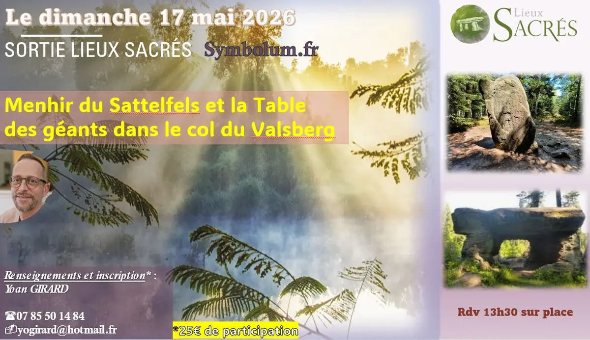 Sortie Lieux énergétiques au Menhir du Sattelfels et la Table des Géants 