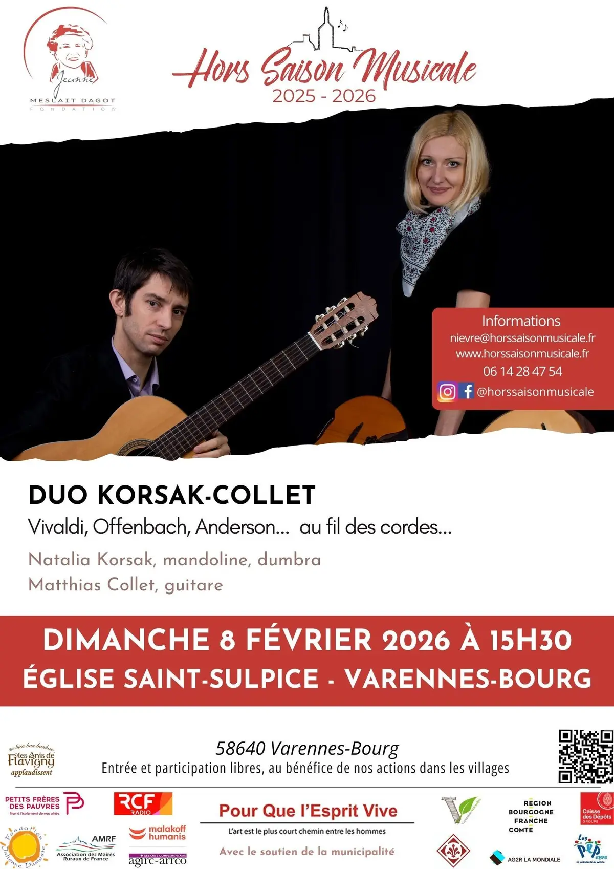 Concert du duo Korsak-Collet (mandoline & domra - guitare)