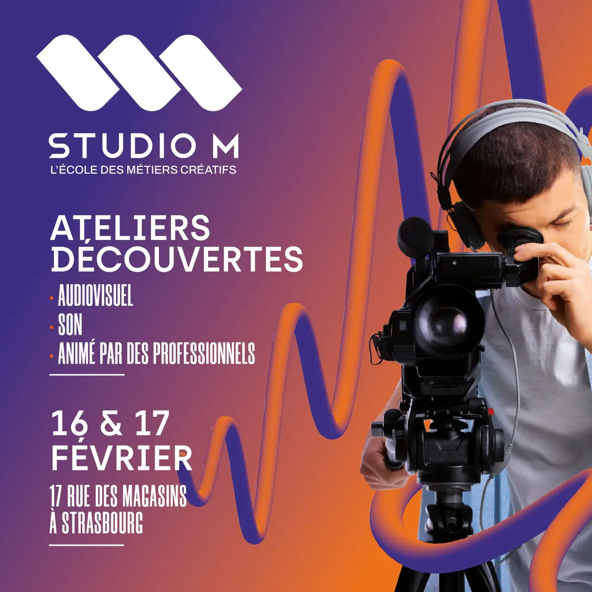 Ateliers découvertes audiovisuel et son - École Studio M