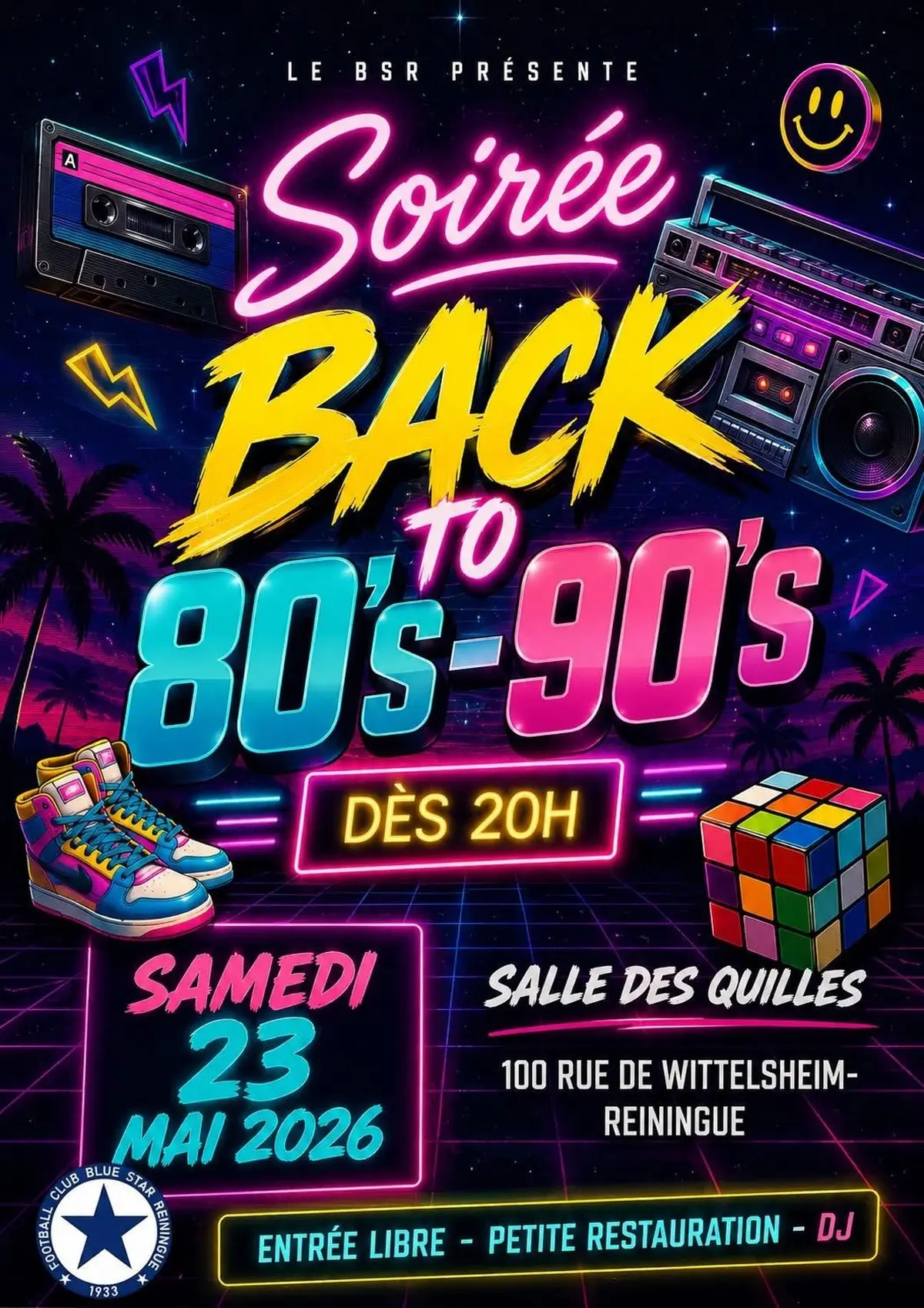 Soirée Back to 80 - 90’s