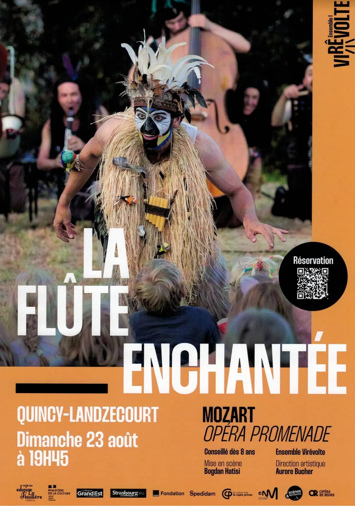 La Flûte enchantée, opéra promenade par Ensemble Virévolte 
