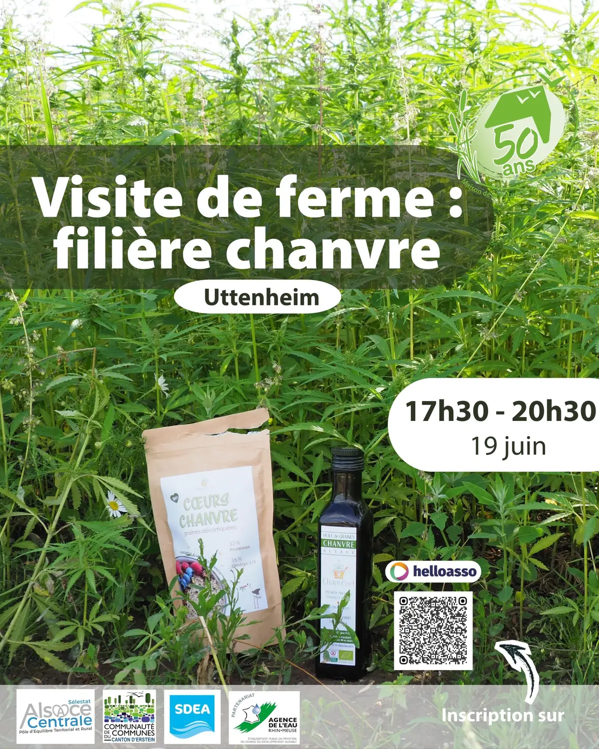 Visite de ferme : filière chanvre