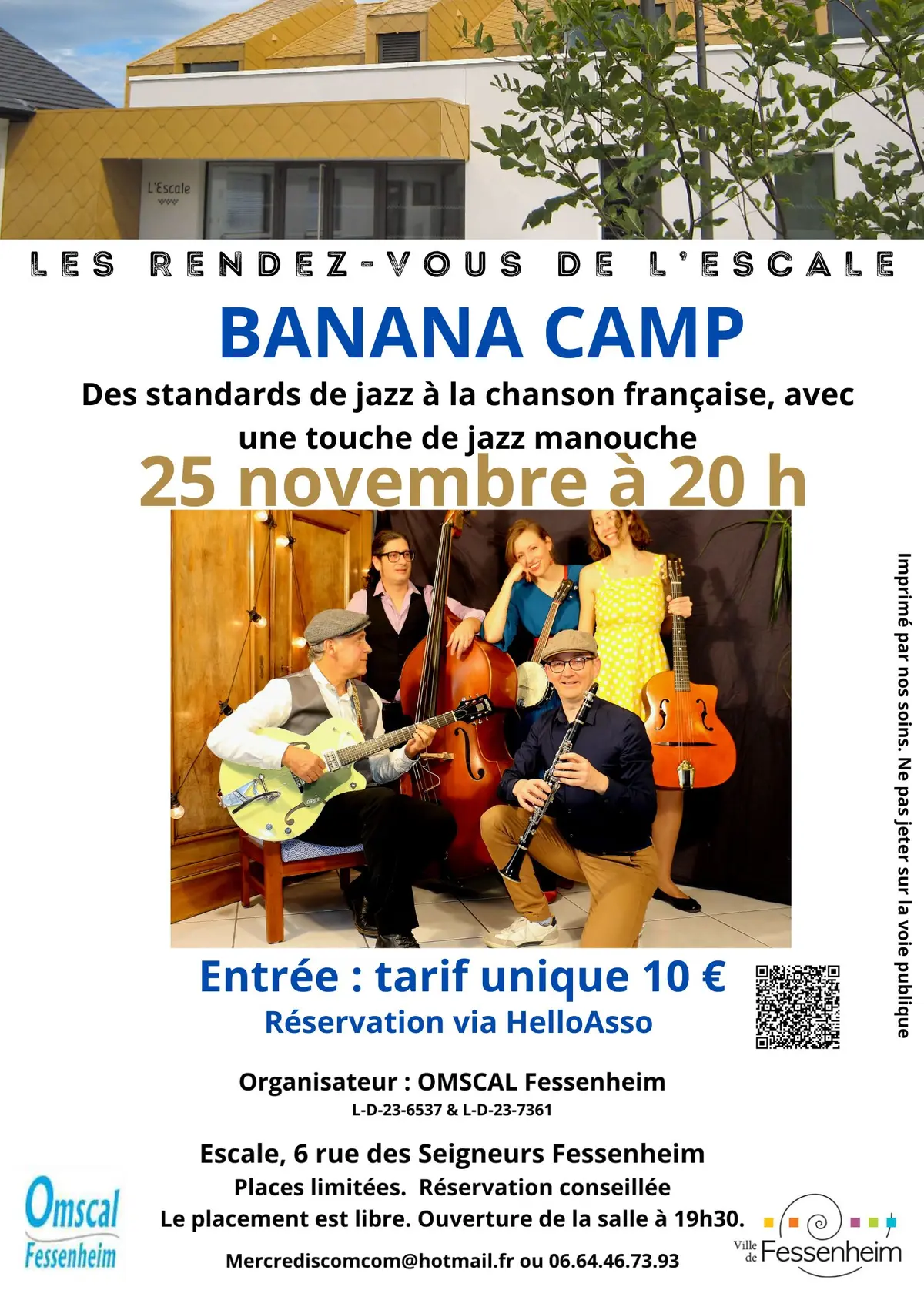 Rendez vous de l'Escale avec  BANANA CAMP