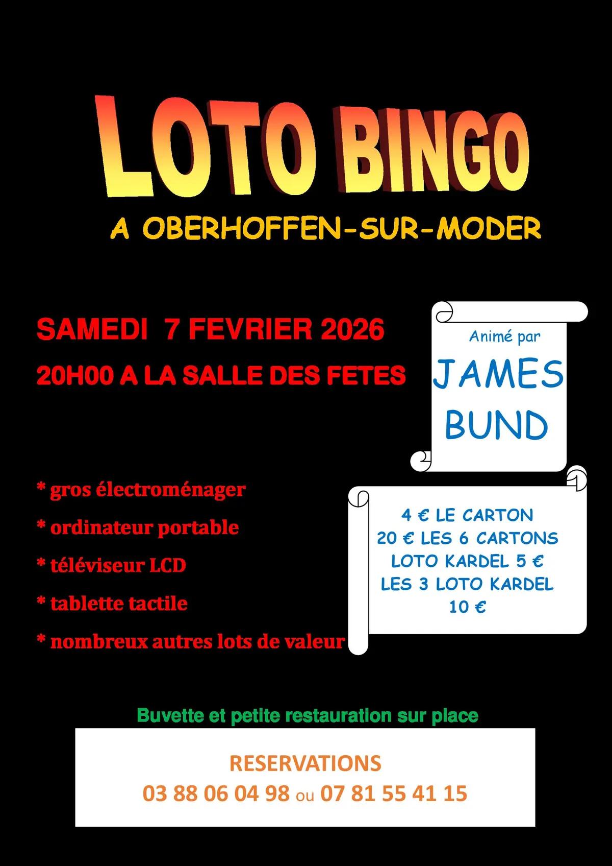 Loto Bingo à Oberhoffen-sur-Moder