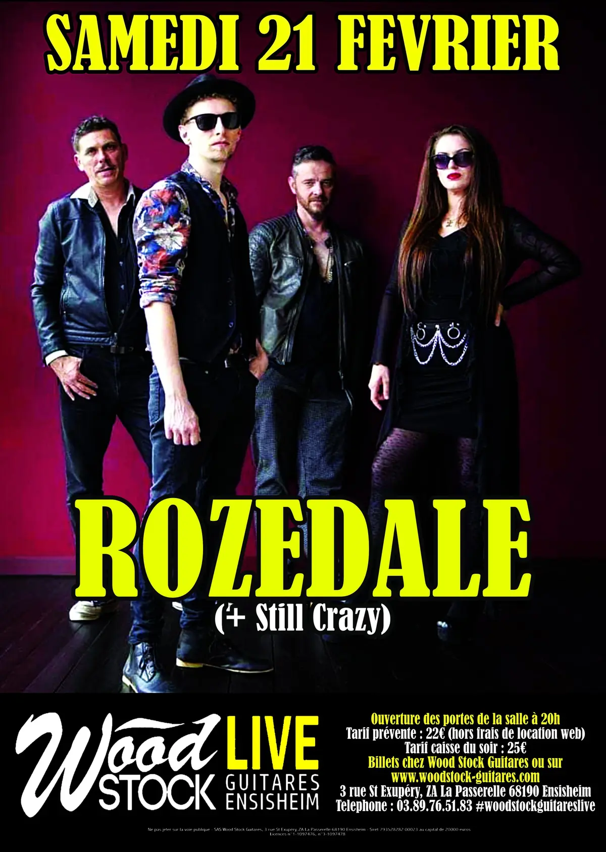 Rozedale + Still Crazy chez Wood Stock Guitares