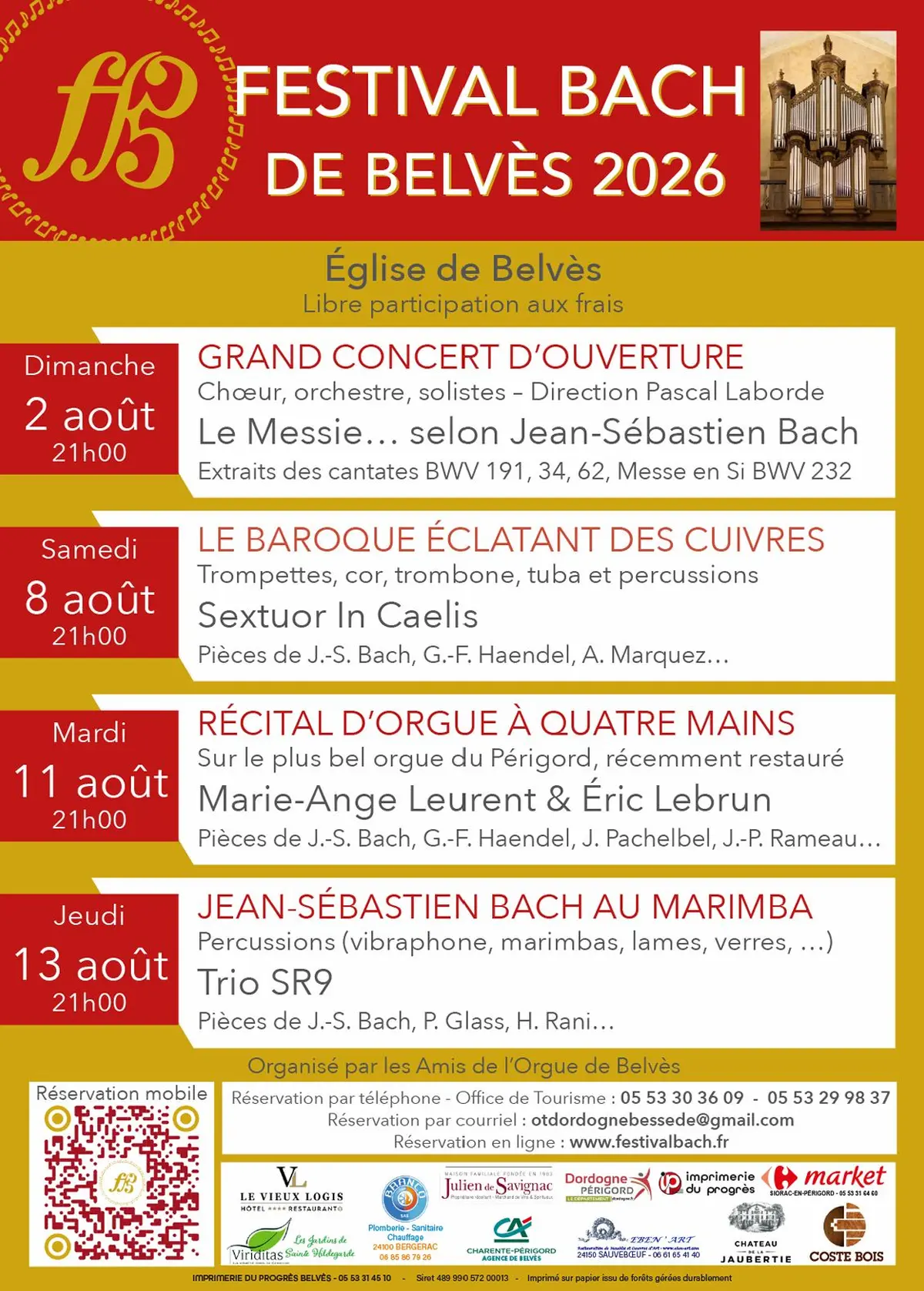 Festival Bach de Belvès 2026
