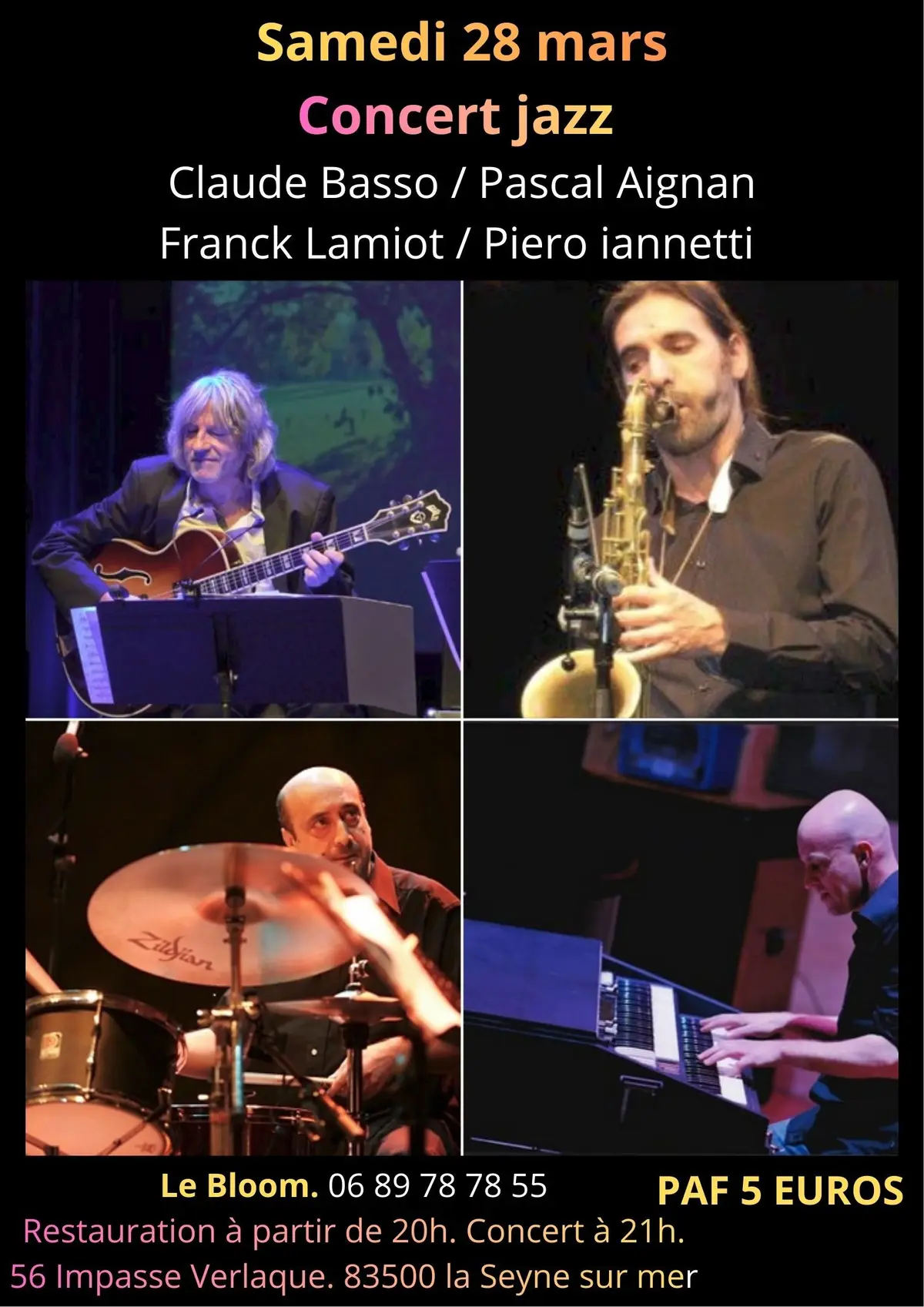 Claude Basso, Pascal Aignan concert jazz 